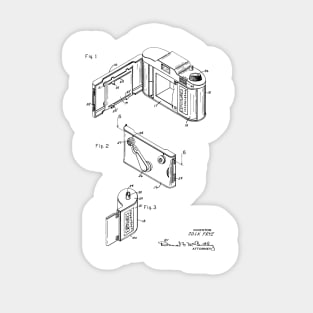 Roll Film Camera Vintage Patent Hand Drawing Sticker